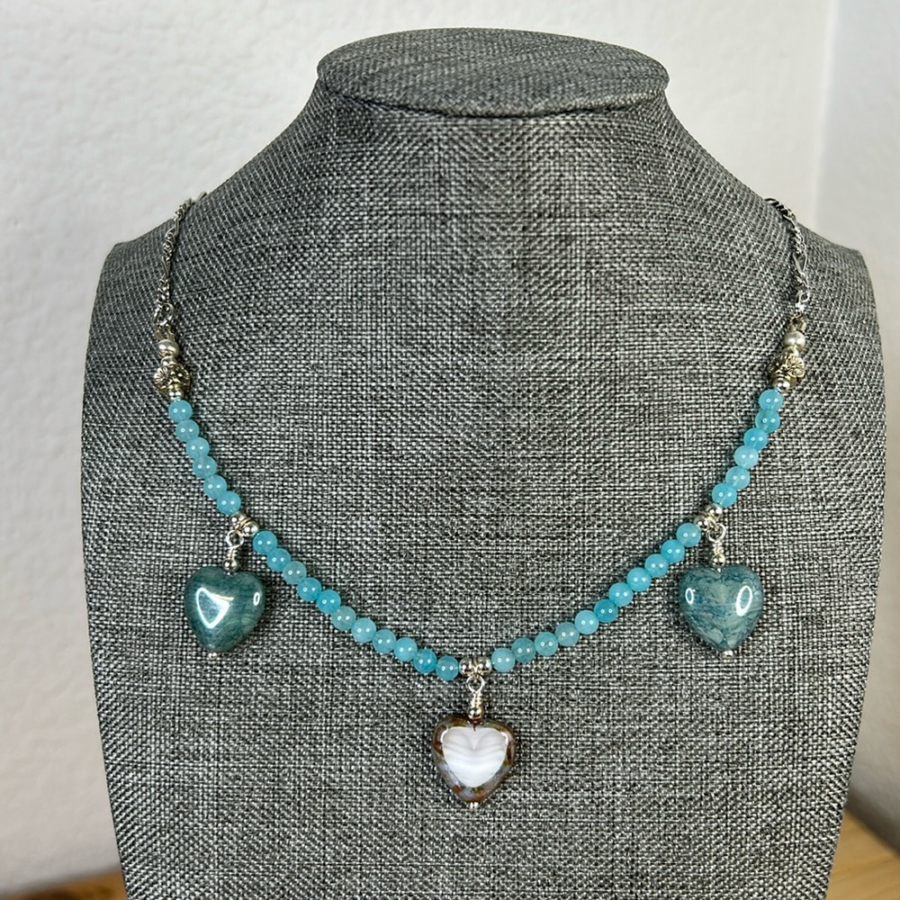 OOAK handmade heart necklace 1b